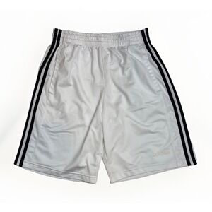 Adidas Essentials Athletic White Shorts Multisport Elastic Waist Mens Medium